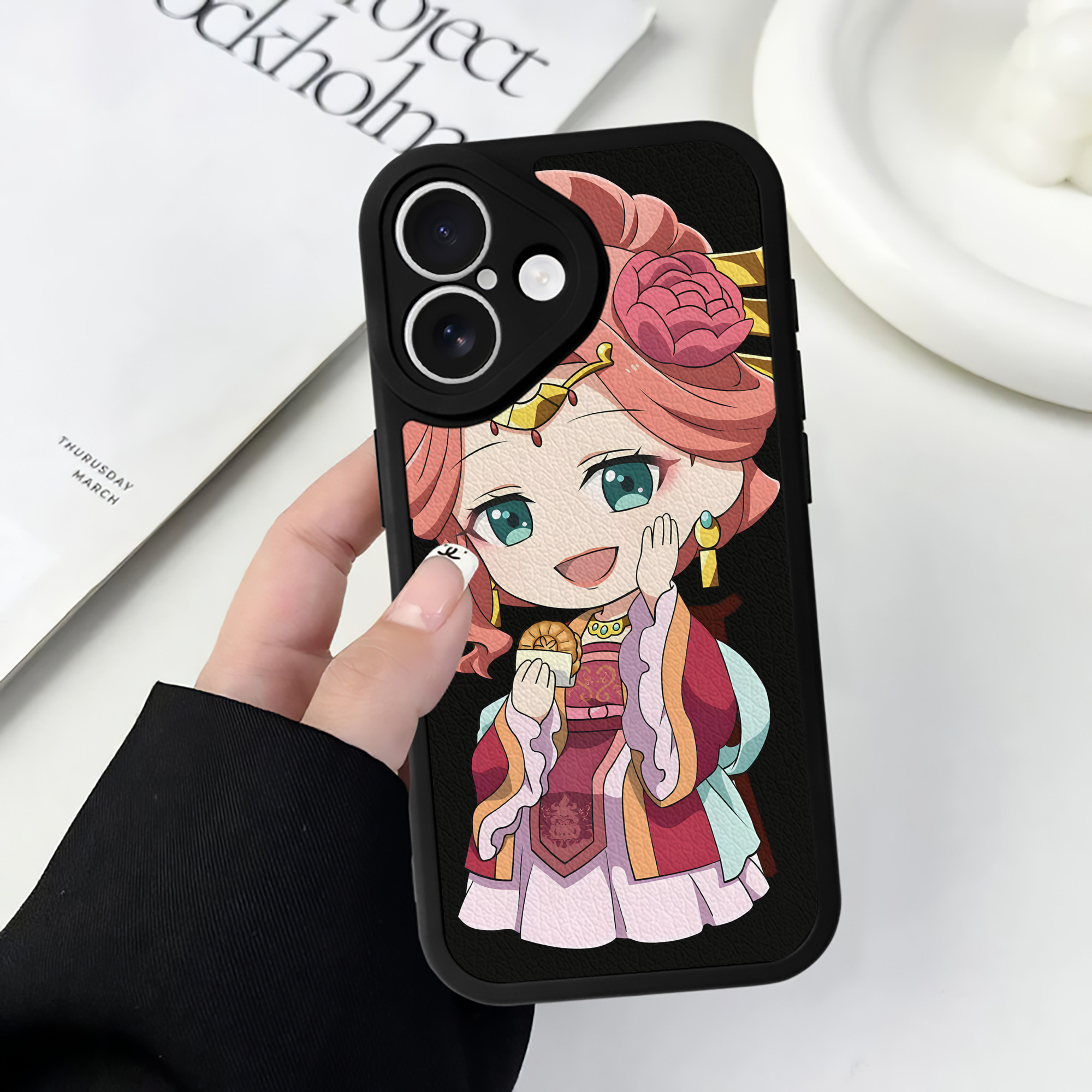 （画像用） 薬屋のひとりごと The Apothecary Diaries 【iPhone 16シリーズ対応】シリコンスマホケース（レザー調） 材質：シリコン